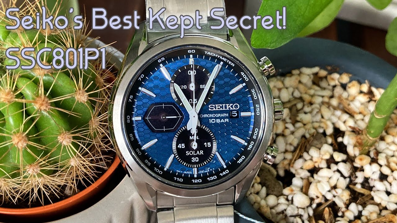 Is this Seiko's hidden gem? SSC801P1 Honeycomb Solar Chrono Review
