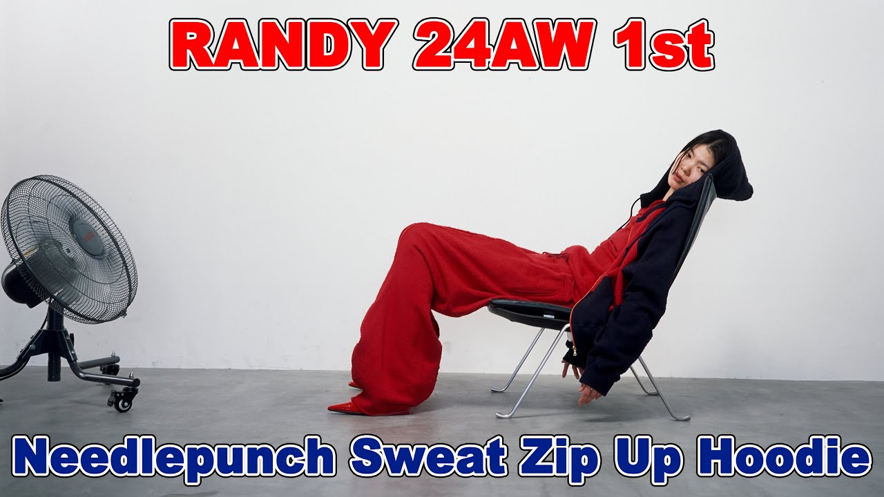 RANDY 24AW 1st フードのデカさとシルエットが秀逸なジップパーカー