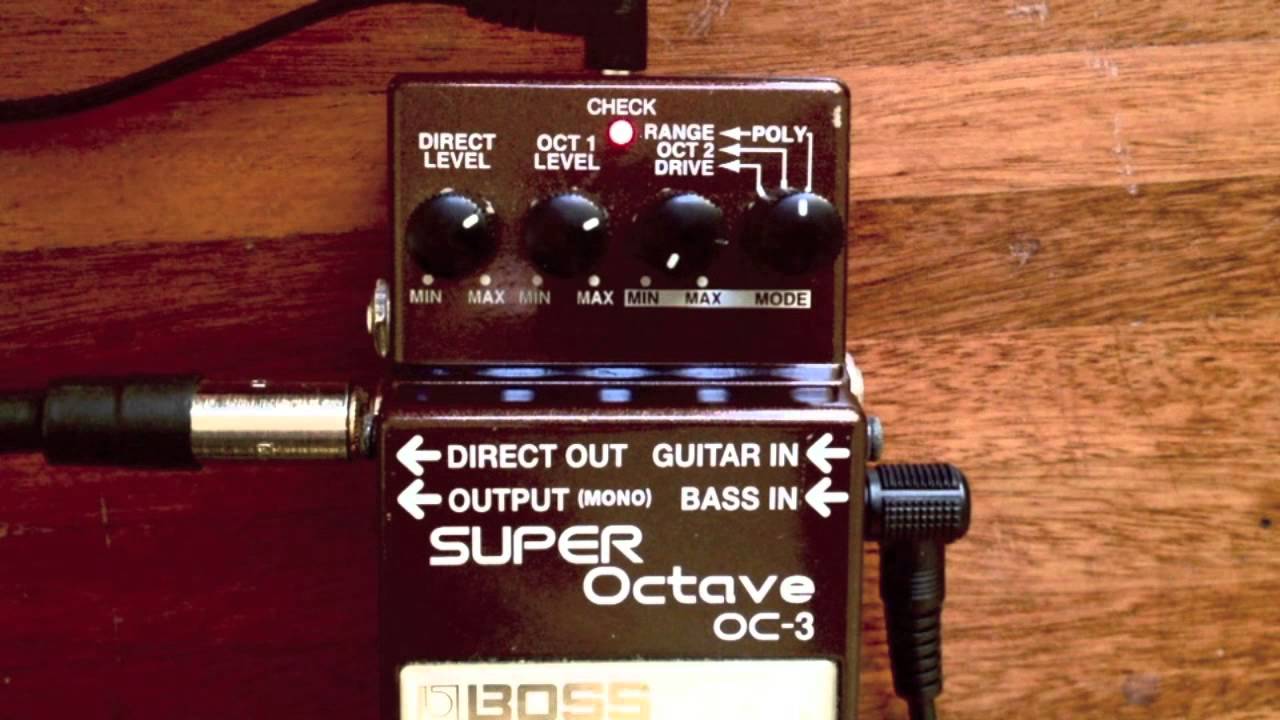 BOSS OC-3 - Ajustes Sergio Bartolo - YouTube