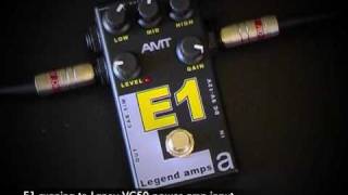 AMT Electronics: E1 to amp (Laney VC50 power amp input) with Stef