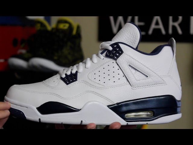 Air Jordan 4 Retro LS 'Columbia/ Legend Blue' 2015 - YouTube