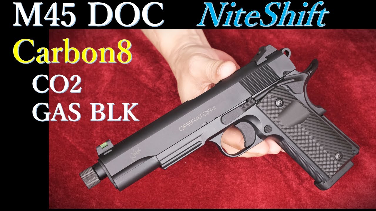 M45 DOC ”NITESHIFT” CO2 ガスブローバック / Carbon8 : 試射結果