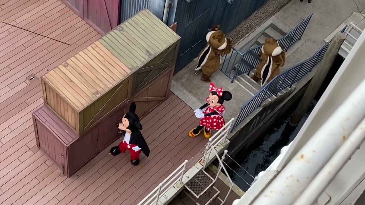 舞台裏のミッキー&ミニー&チップ&デール Mickey Minnie Chip Dale