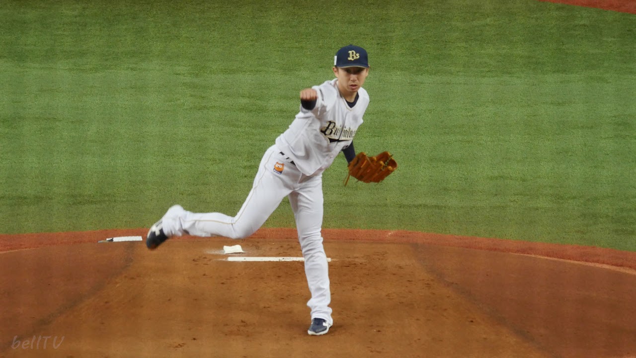 オリックス・バファローズ 金子千尋 投球フォーム（スローモーション