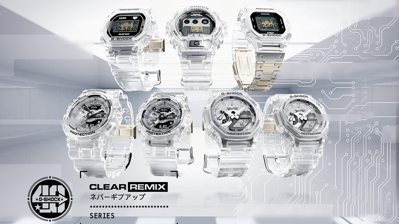 CLEAR REMIX - G-SHOCK 40th Anniversary - COMING SOON - YouTube