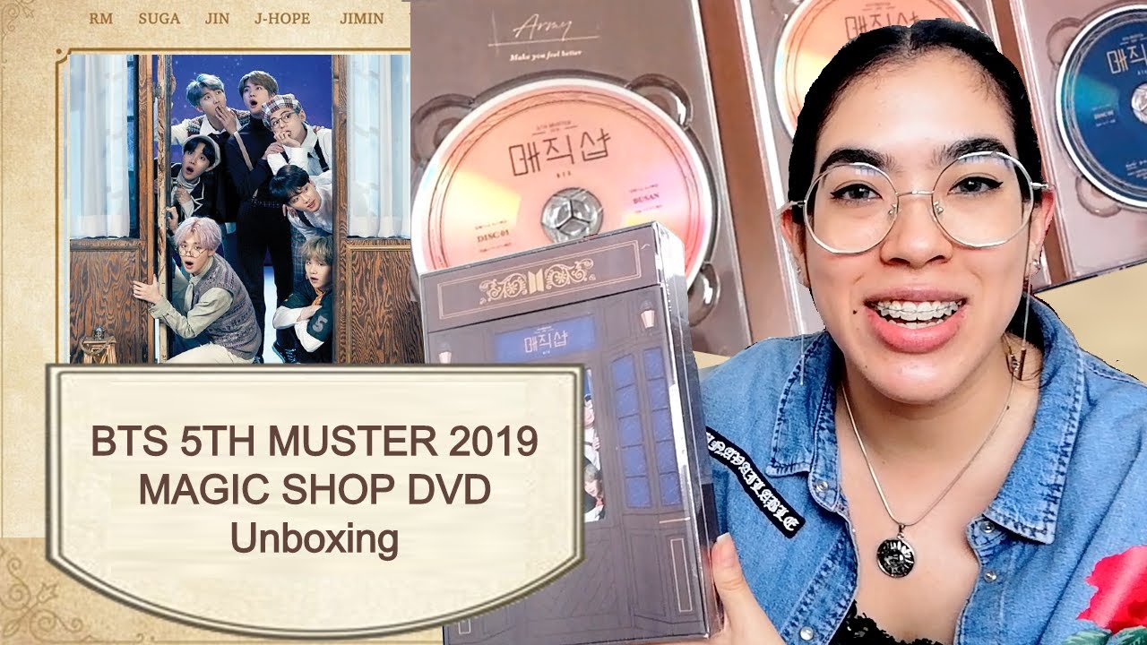 BTS 5TH MUSTER 2019 MAGIC SHOP DVD Unboxing - YouTube