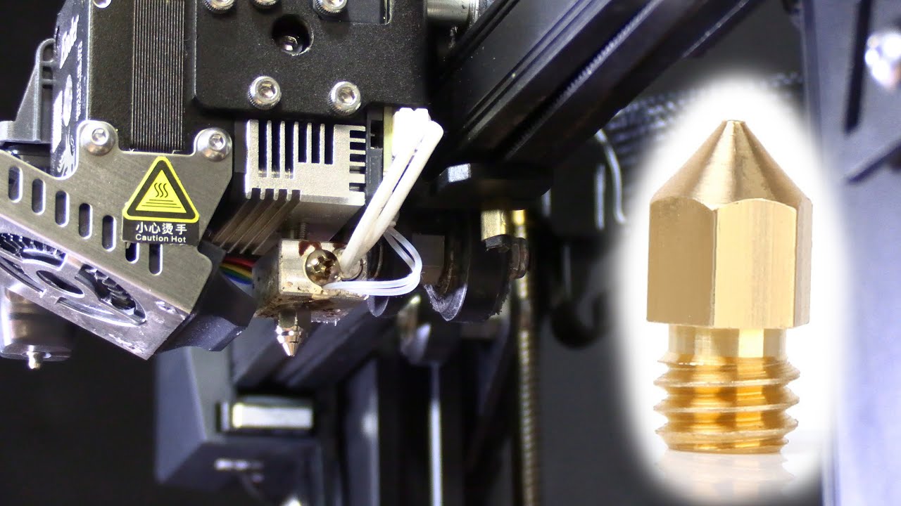 How to REPLACE THE NOZZLE in a Creality SPRITE EXTRUDER, such as