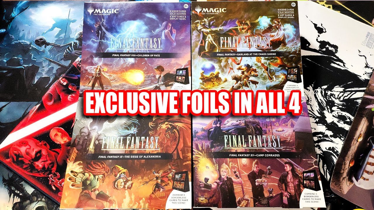 Every Final Fantasy Scene Box Opened - YouTube