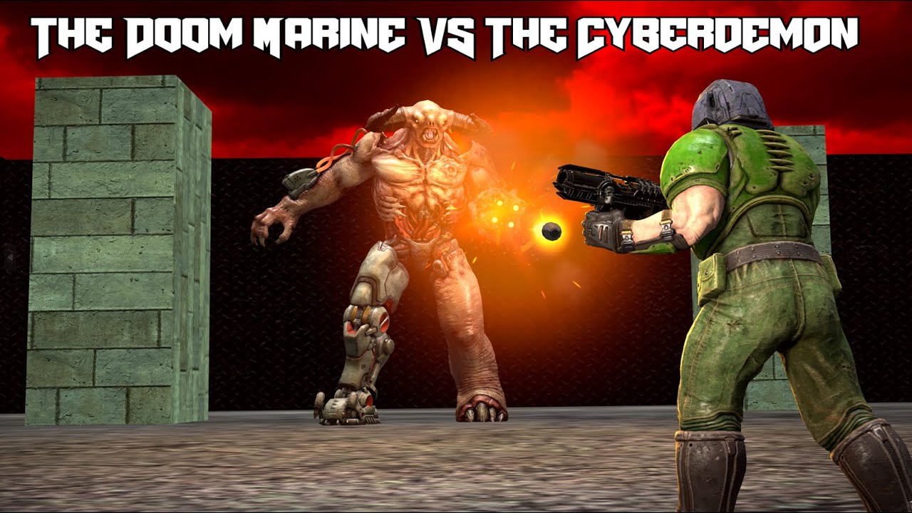 SFM] The Doom Slayer VS The Cyberdemon - YouTube
