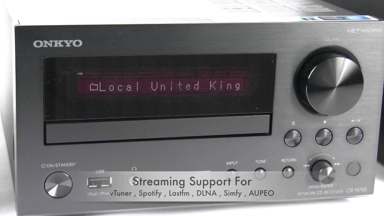 Onkyo CS-N755 Network Hi-Fi Mini System - YouTube