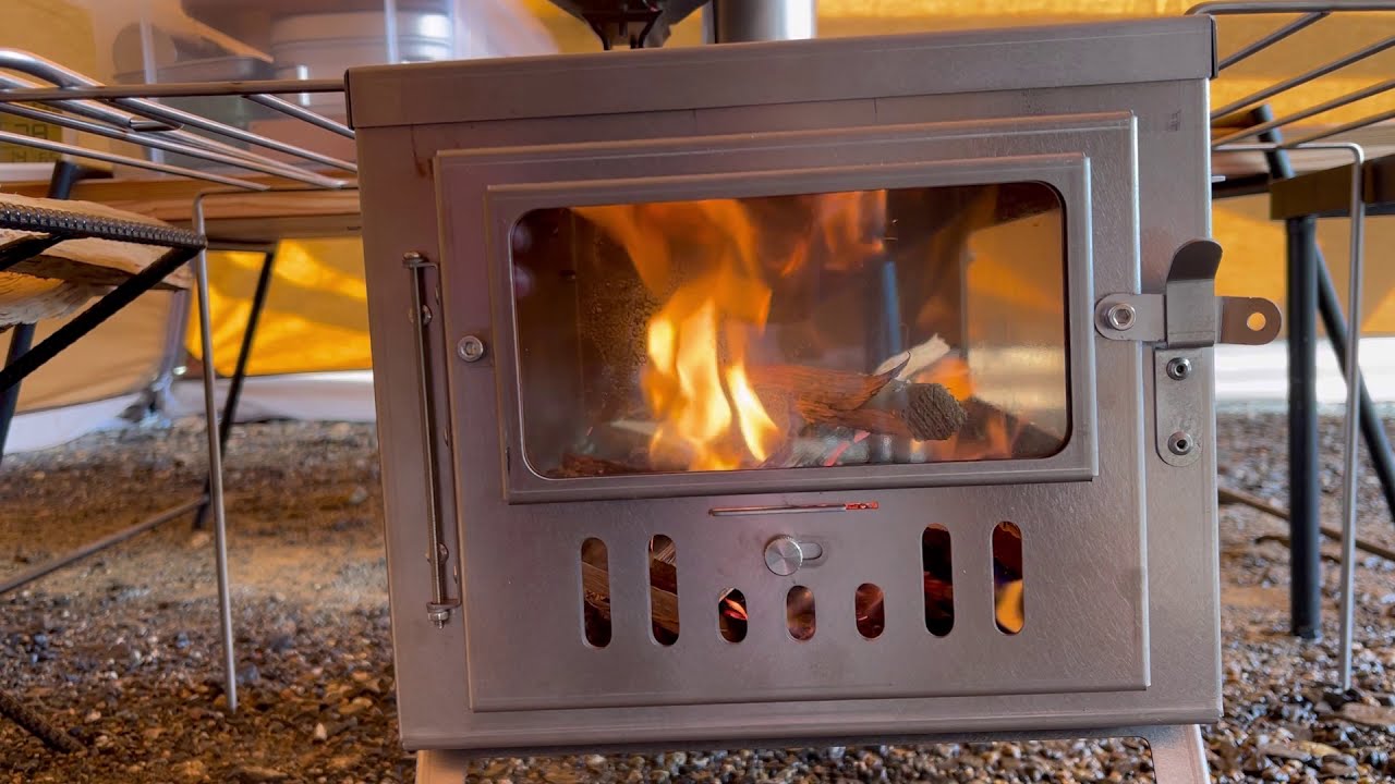 チタン製折り畳み薪ストーブPOMOLY T1用に煙突ガードを改造しサーカス