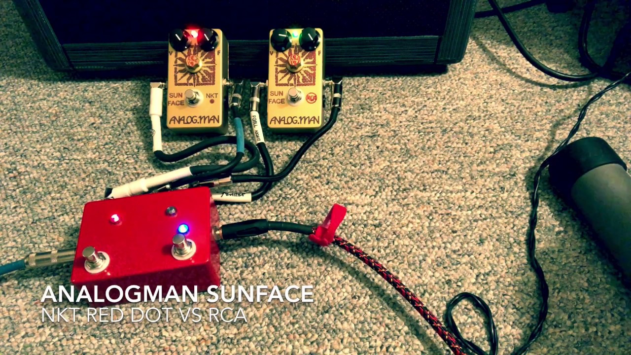 Analogman Sunface comparison (NKT Red Dot vs RCA) - YouTube
