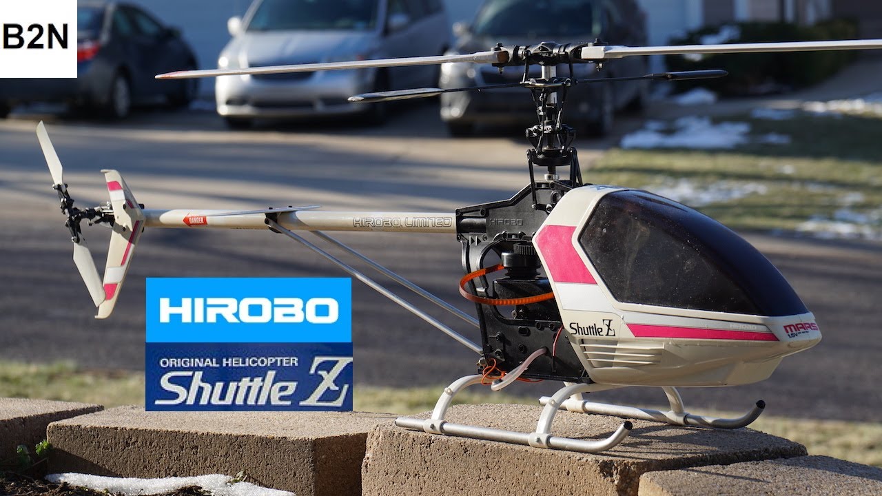 Nitro RC Heli Hirobo Shuttle Z - Park Flying and Detailed Look