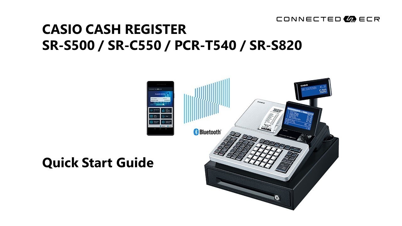 CASIO SR-S500/SR-C550/PCR-T540/SR-S820 POS Cash Register - Quick