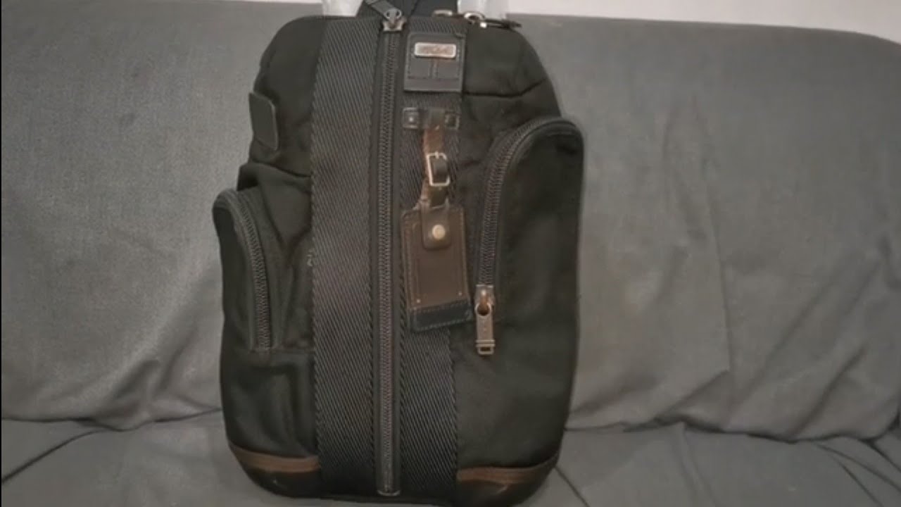 Tumi Alpha Bravo Monterey Sling Bag Crossbody Authentic - YouTube