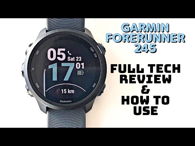 Garmin Forerunner 245 User walkthrough guide & Review - YouTube