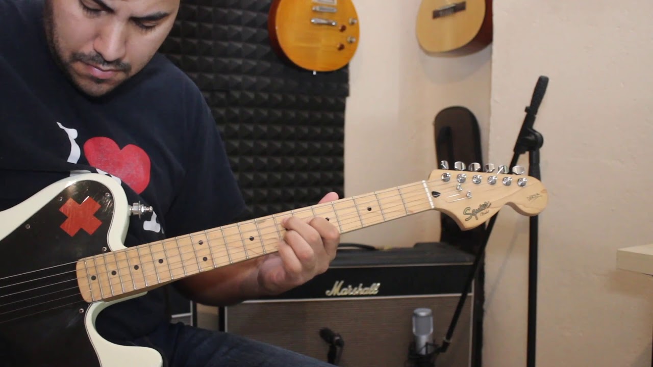 Squier Deryck Whibley Signature Telecaster 2008 White - YouTube