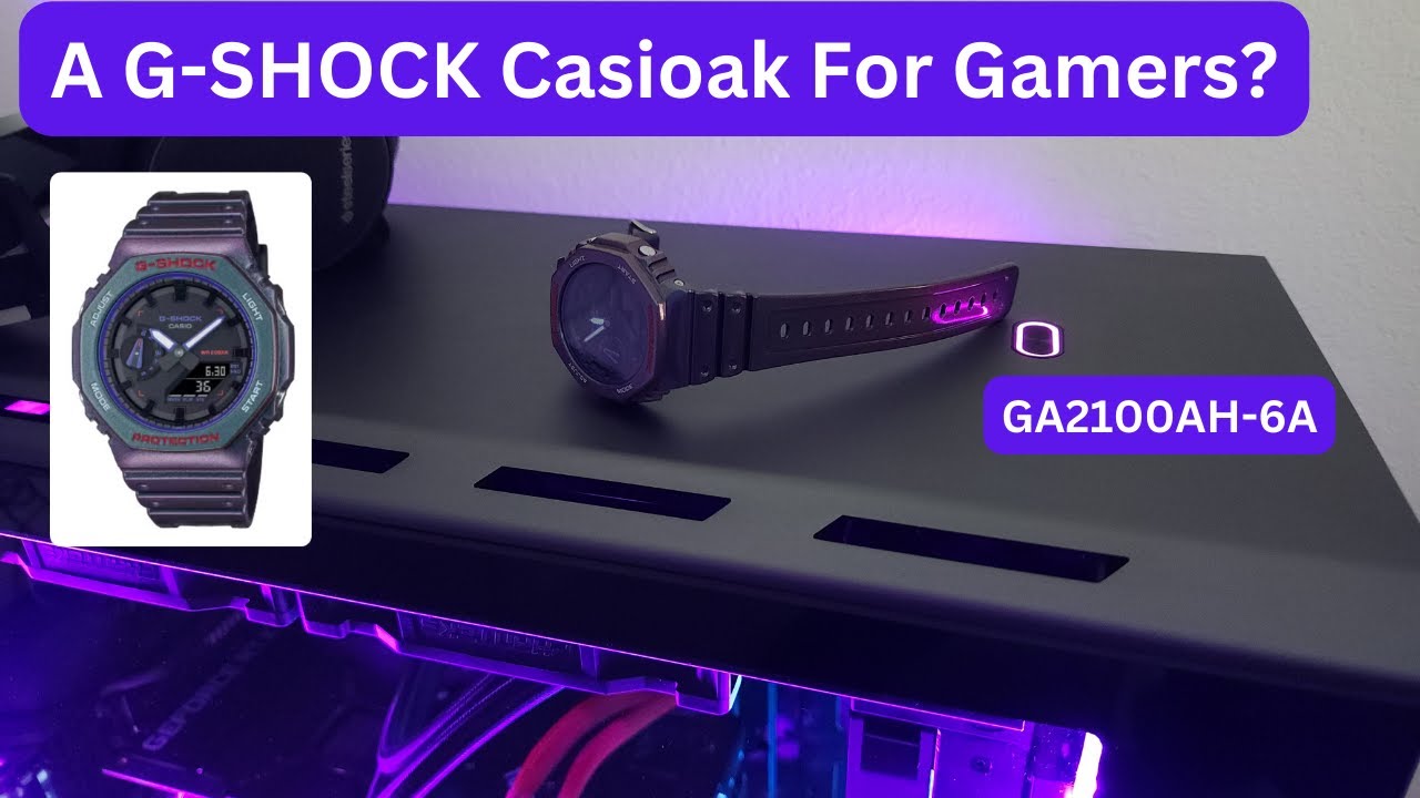 Unbox and First Impressions of Purple G-SHOCK GA2100AH-6A - YouTube