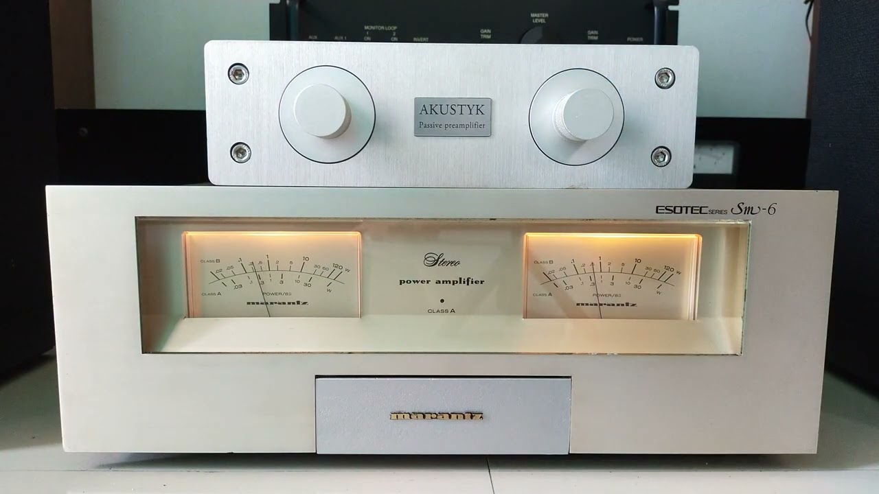 Marantz ESOTEC SM-6 with preamp passive AKUSTYK high end - YouTube