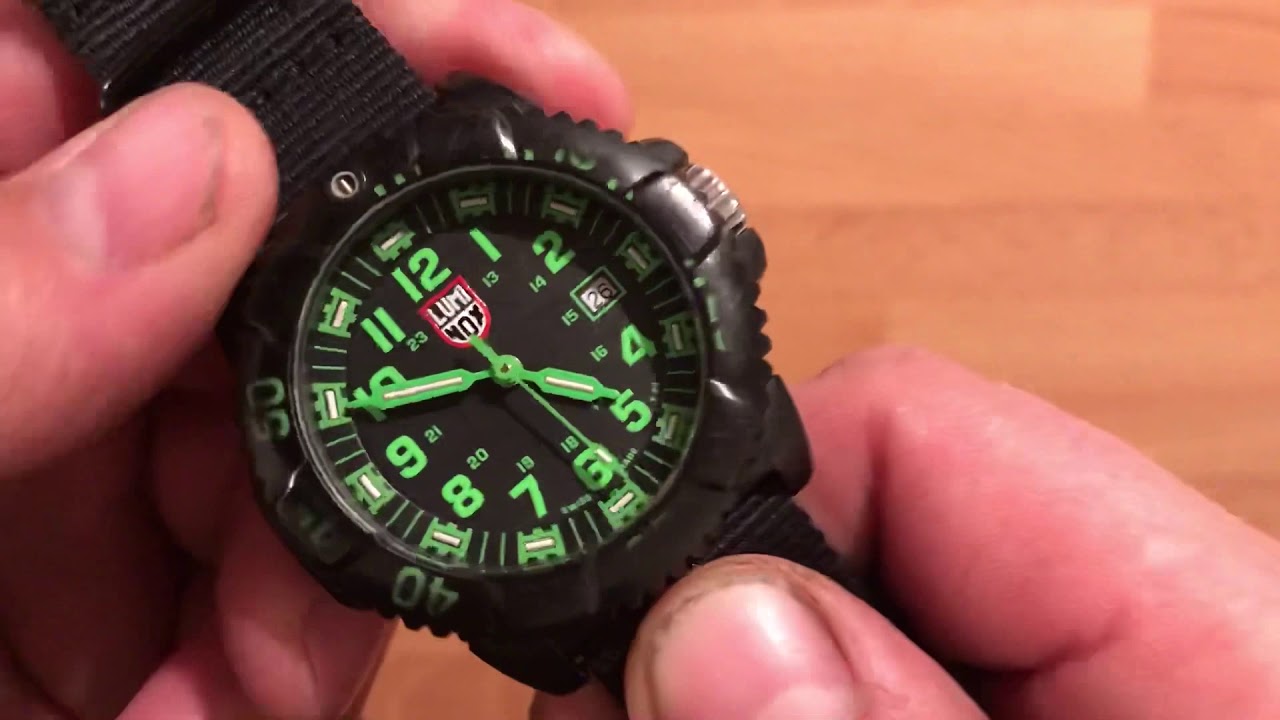 Luminox series 3050/3950 watch - YouTube
