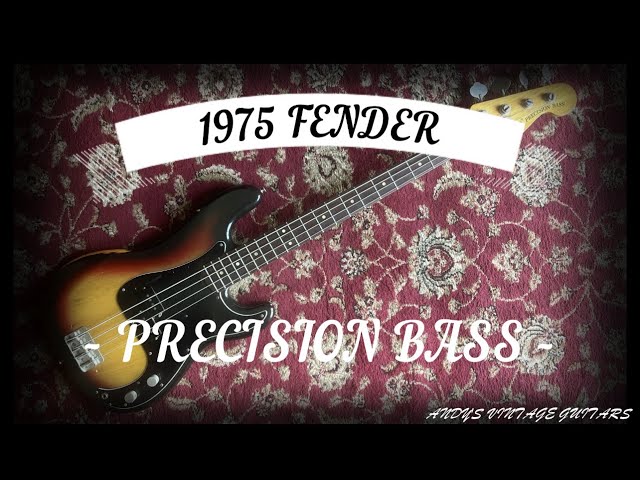 1975 FENDER PRECISION BASS - IS THIS THE MOST ICONIC BASS TONE