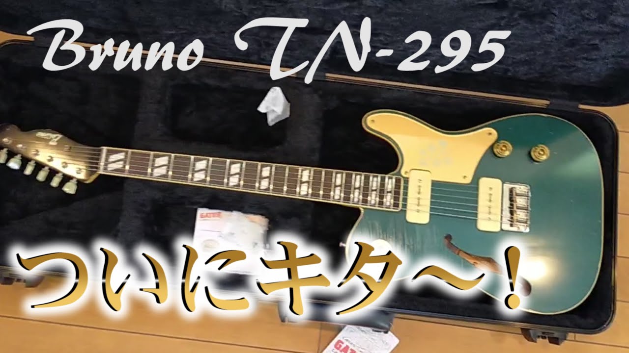 Bruno Guitars TN-295】 ついにキタ～！開梱動画 たまらんギターです