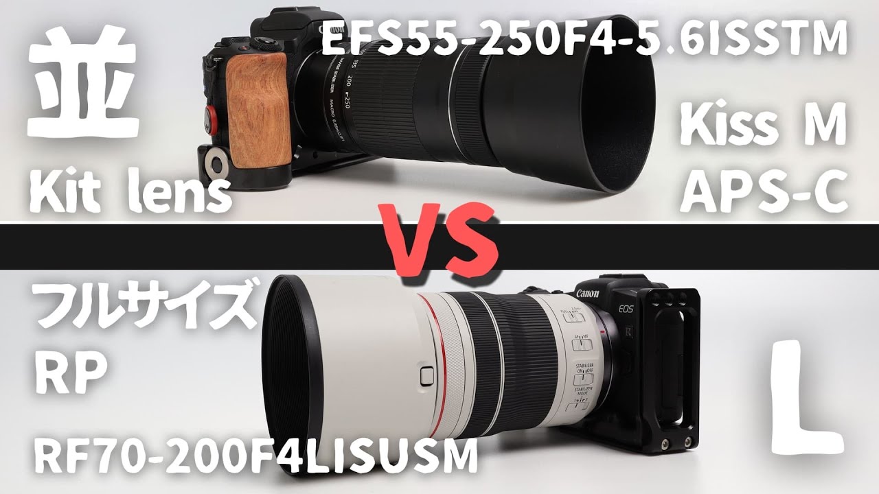 RF70-200mm F4 L IS USM と EF-S55-250mm F4-5.6 IS STM を比較して
