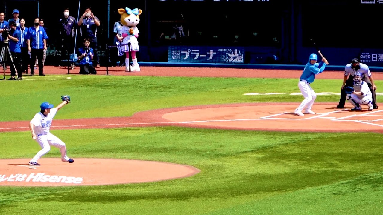 1998年日本シリーズ再現】三浦大輔、初球を渾身のストレートで松井稼頭