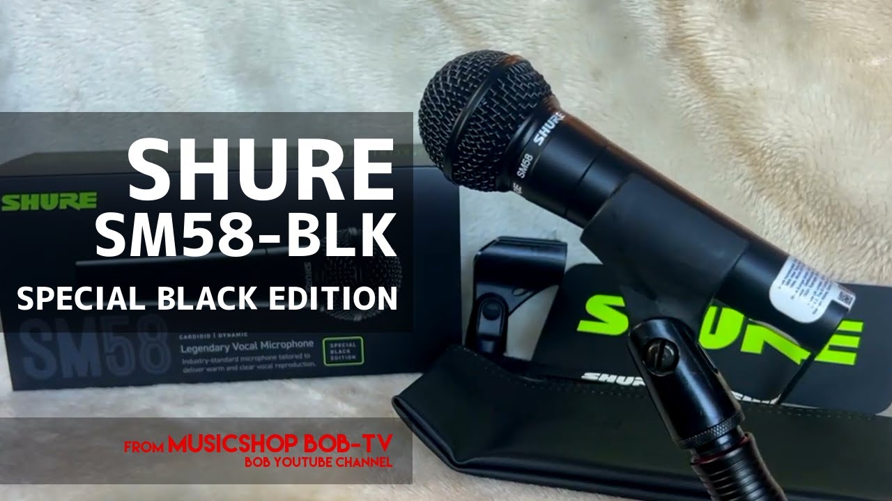 SHURE SM58-BLK SPECIAL BLACK EDITION【商品紹介】ダイナミック