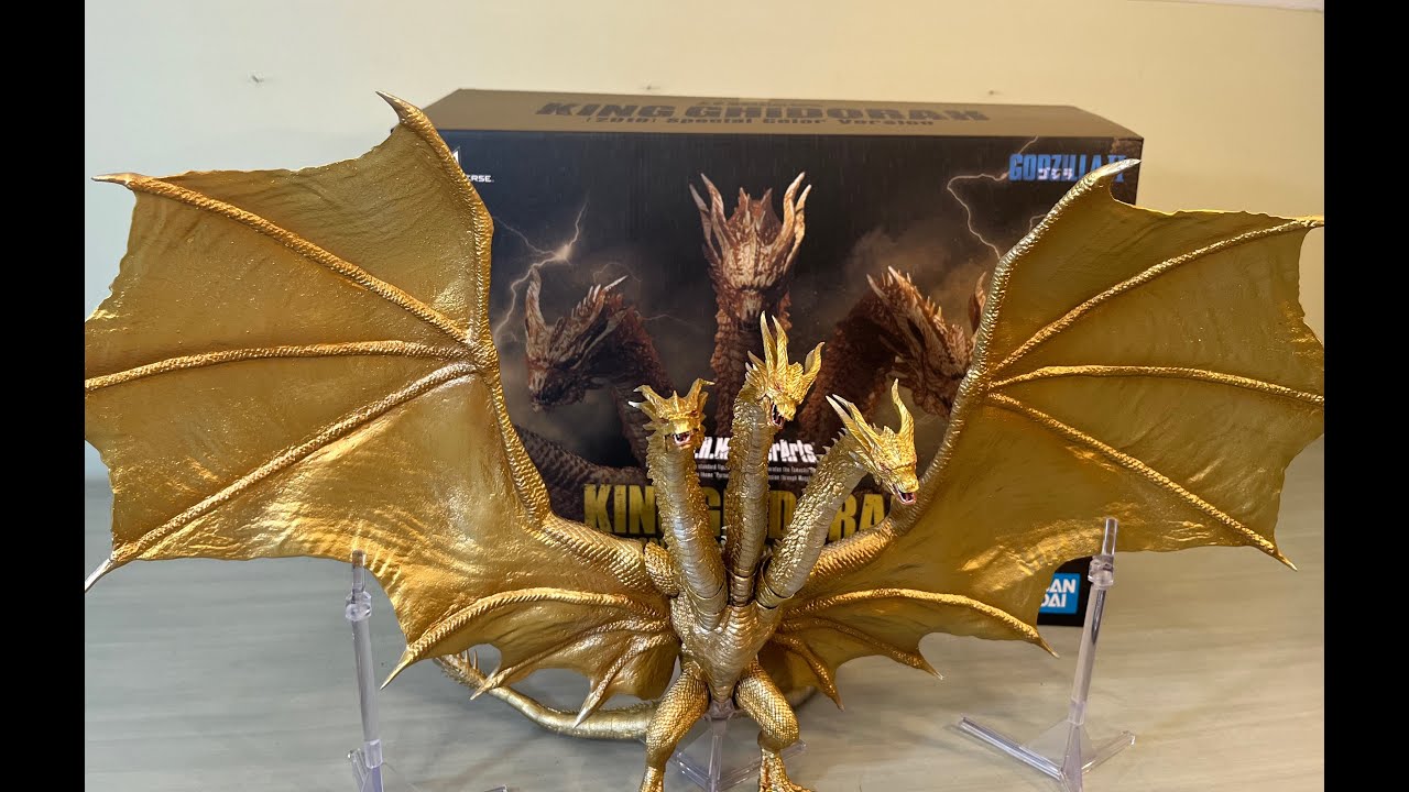 SH MonsterArts King Ghidorah (2019) Special Color Version Review