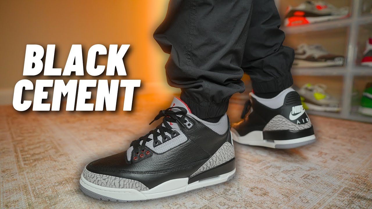 HOW GOOD WERE THEY!? Jordan 3 Black Cement 2024 Review - YouTube