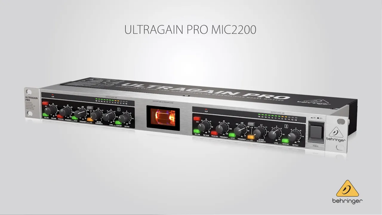 Behringer ULTRA GAIN PRO MIC2200 V2 Tube Microphone/Line Preamp