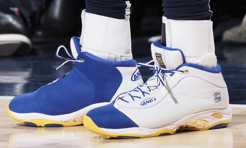 ランス・スティーブンソンがアンド1 タイチ ミッド “ボーンレディー”を