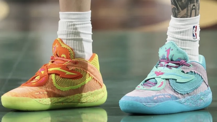 ラメロ・ボールがリック・アンド・モーティ x プーマ MB.05を着用