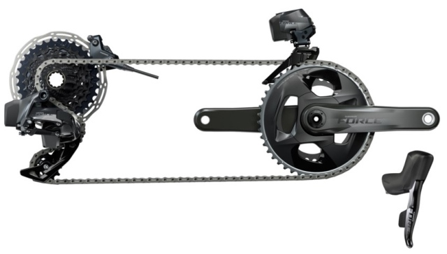 SRAM Force eTap AXS HRD Groupset+AXS Power Meter Spider – サイクル
