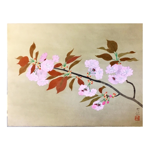 大山忠作「八重桜」 | 田島美術店 上野本店