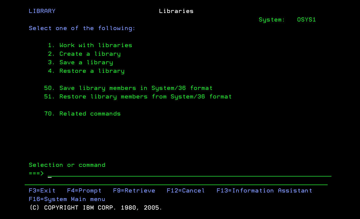 Create Library and Source Physical Files - AS400 Iseries IBM