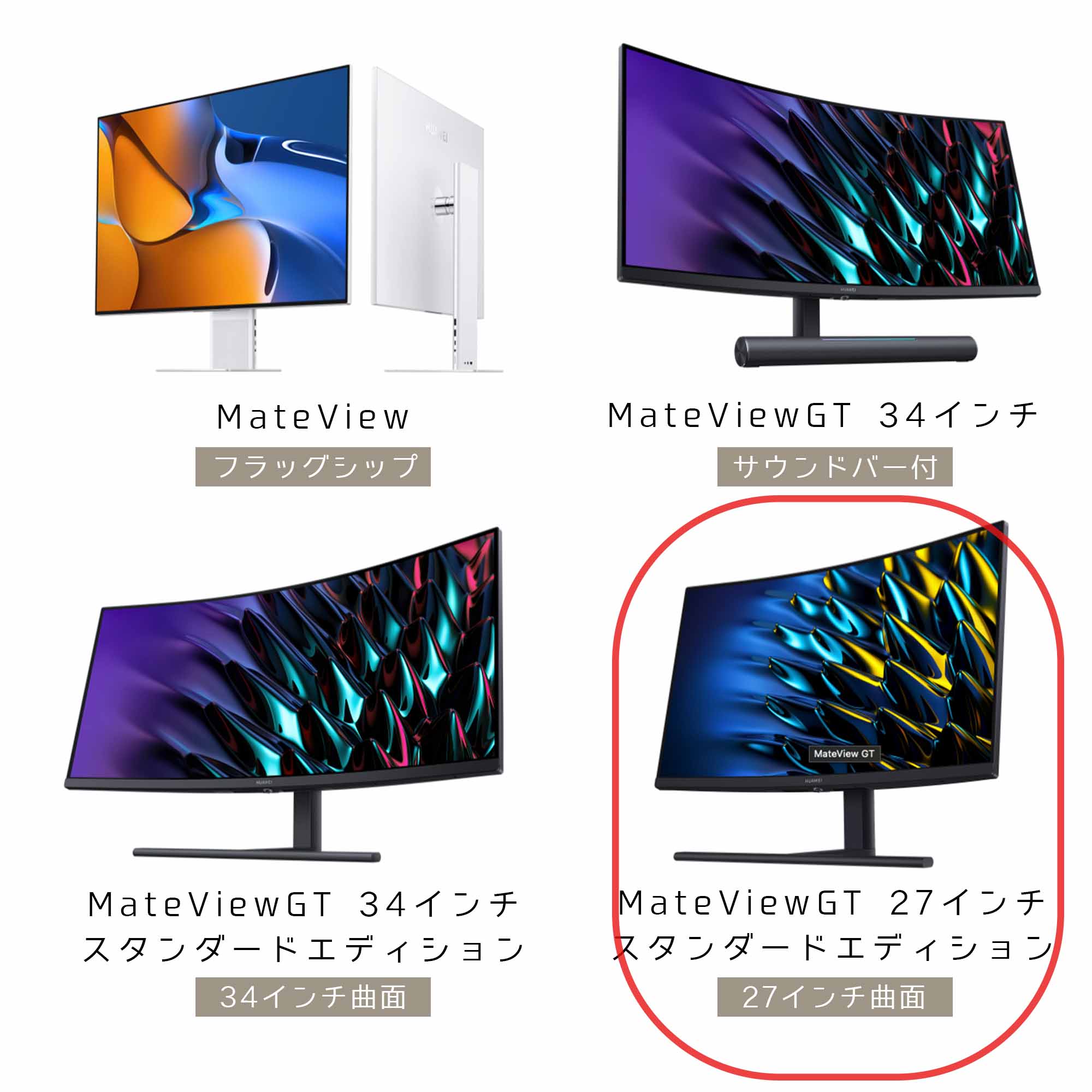 HUAWEI MateView GT 27インチモニターレビュー。 | 心地よい毎日を
