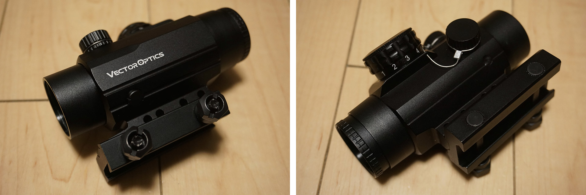 鮮明な視界で覗きやすく小型な等倍プリズムサイト、Vector Optics