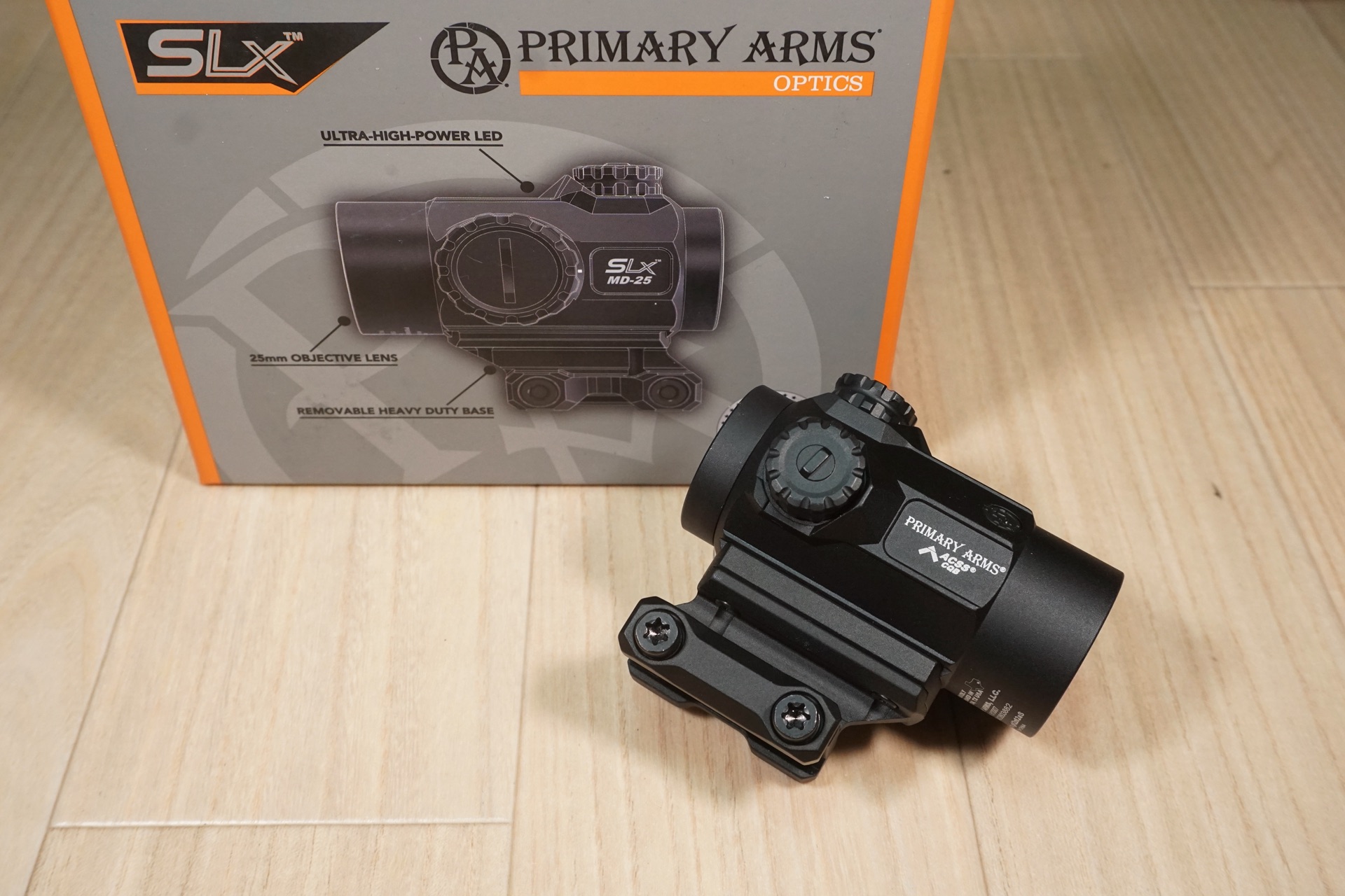 Primary Arms SLx MD-25 マイクロ レッドドット ACSS CQBレティクルを