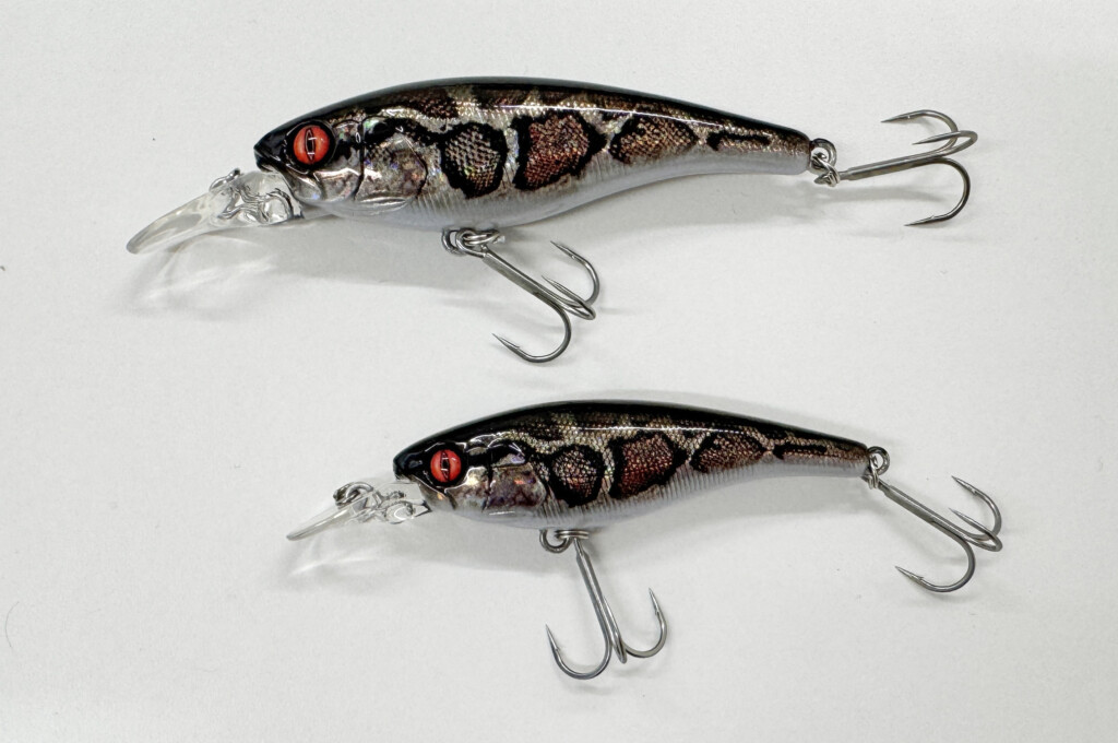 ソウルシャッドの最浅モデルの58SSRと68SSRモデルの限定カラーが釣り