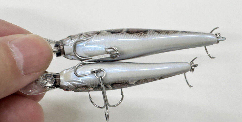 ソウルシャッドの最浅モデルの58SSRと68SSRモデルの限定カラーが釣り