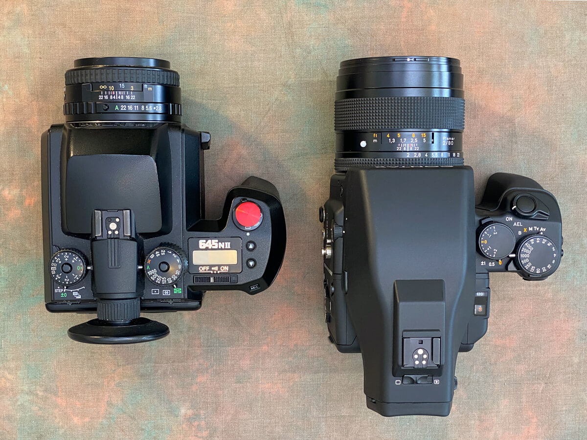 Medium format film camera showdown: Contax 645 vs Pentax 645NII