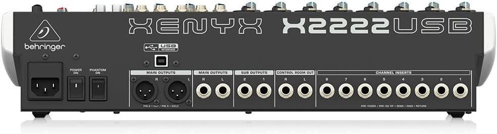 Behringer Xenyx X2222USB Mixer with USB and Effects - Event