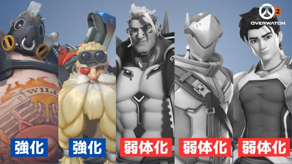 オーバーウォッチ2 ヒーロー12名調整：ロードホッグのHS倍率が2倍に