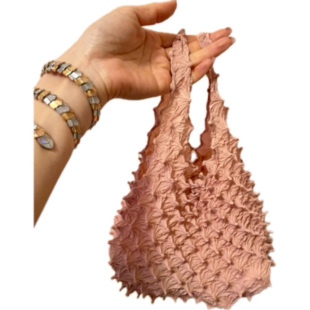 Spiky Shibori Handbag | 500 years of Japanese Tie Dye Technique