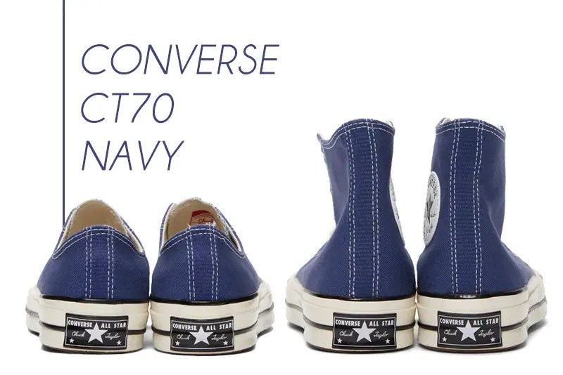 コンバース CT70『新色ネイビー』が登場！ロー・ハイともにリリース