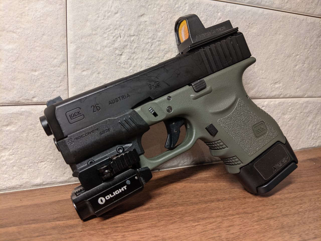 東京マルイGLOCK26にダットサイトを直載せしてみた！！ | おのまとぺの