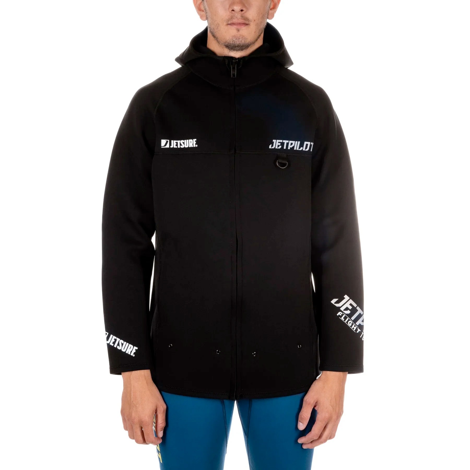 Neoprene Tour Coat JETPILOT® black - MOTOSURF STORE