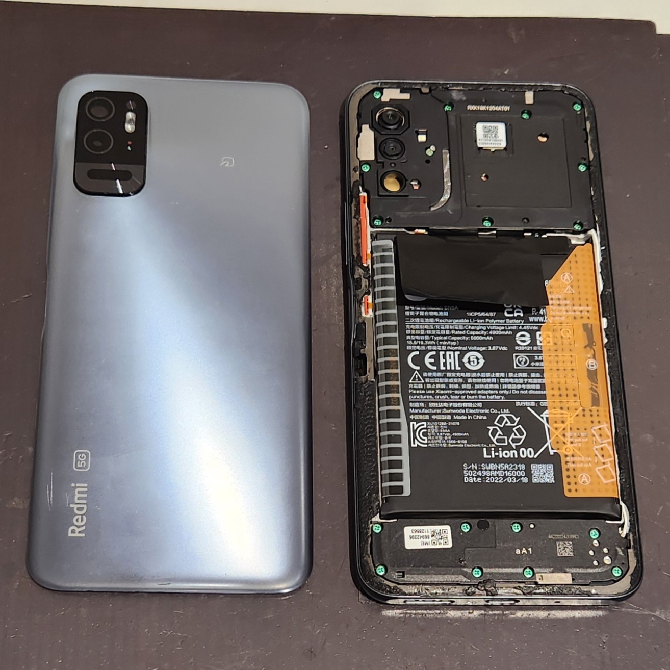 Redmi Note 10 JEの分解方法！